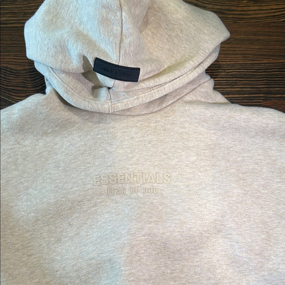 Fear of God Essentials Light Gray Pullover